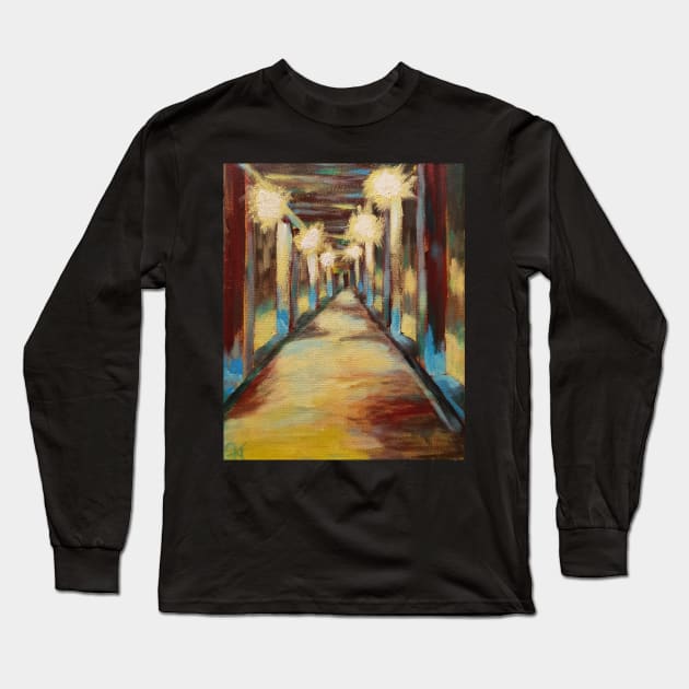 Lessingtunnel Long Sleeve T-Shirt by Great Auk Art